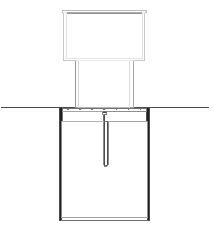 Under floor Motorised TV Lift