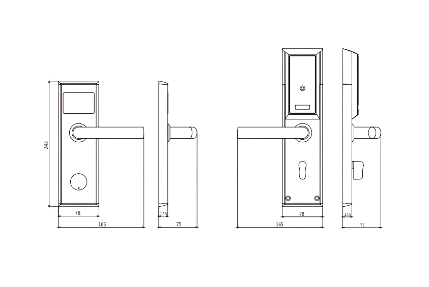 Lock-C300 - Dimension